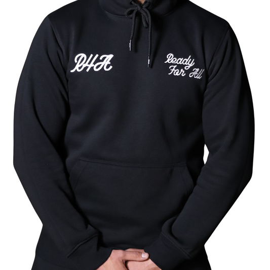 R4A FIRST DROP HOODIE BLACK/WHITE